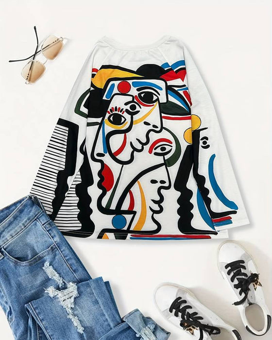 Abstrakt topp med trykk