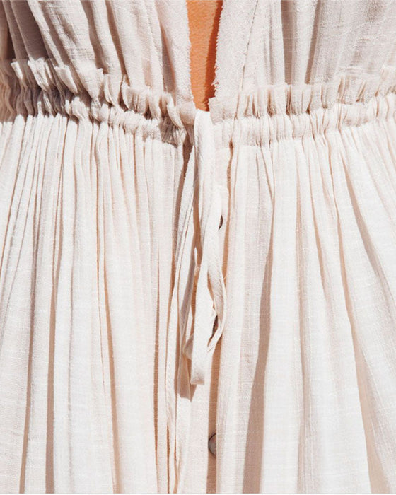 Cover-up kjole i solid farge