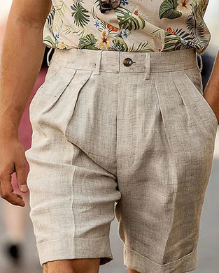 Løs shorts i ensfarget