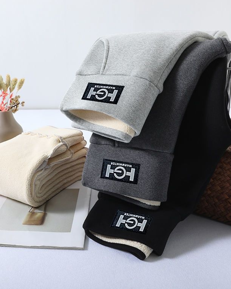 Tykke fleece-leggings for ytre slitasje