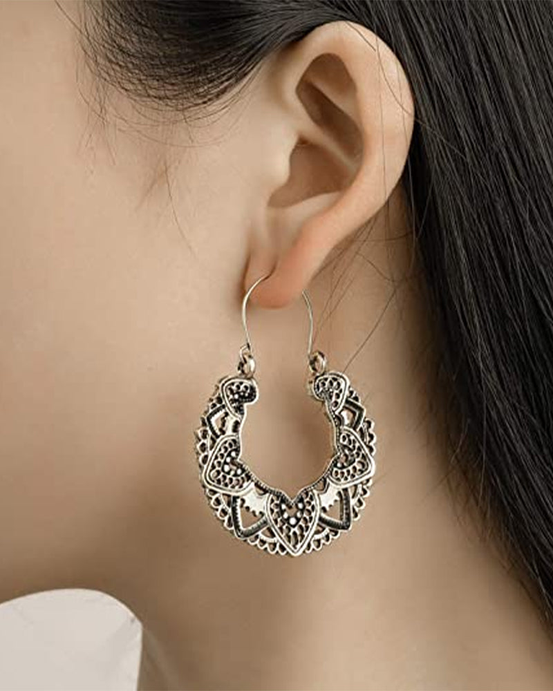 Overdrevne hule vintage øredobber