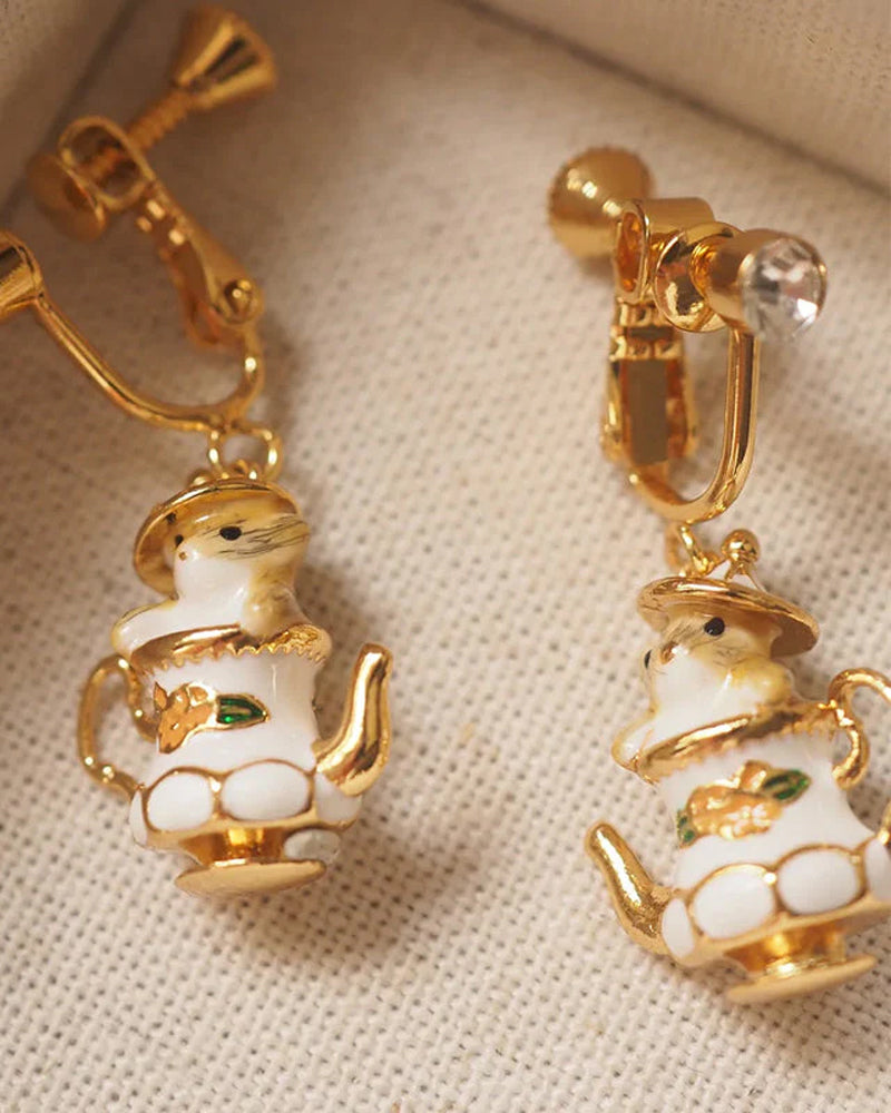 Mus i mitt tekanne smykkesett