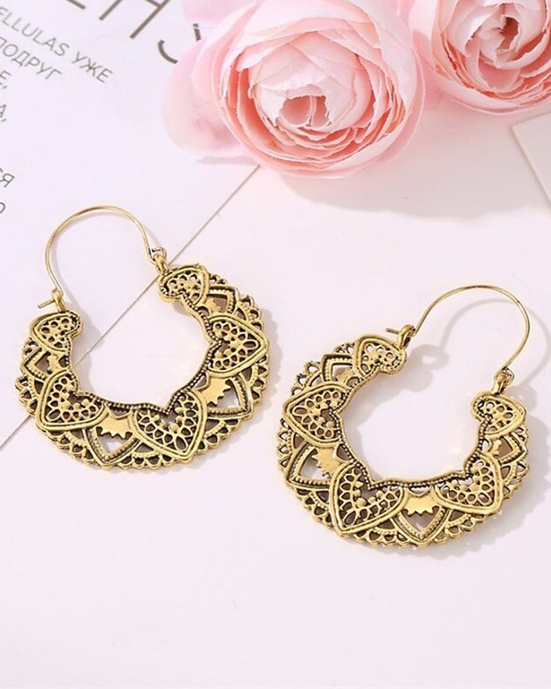 Overdrevne hule vintage øredobber