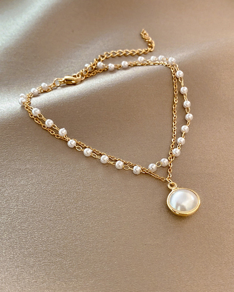 Metallkjede perlearmbånd