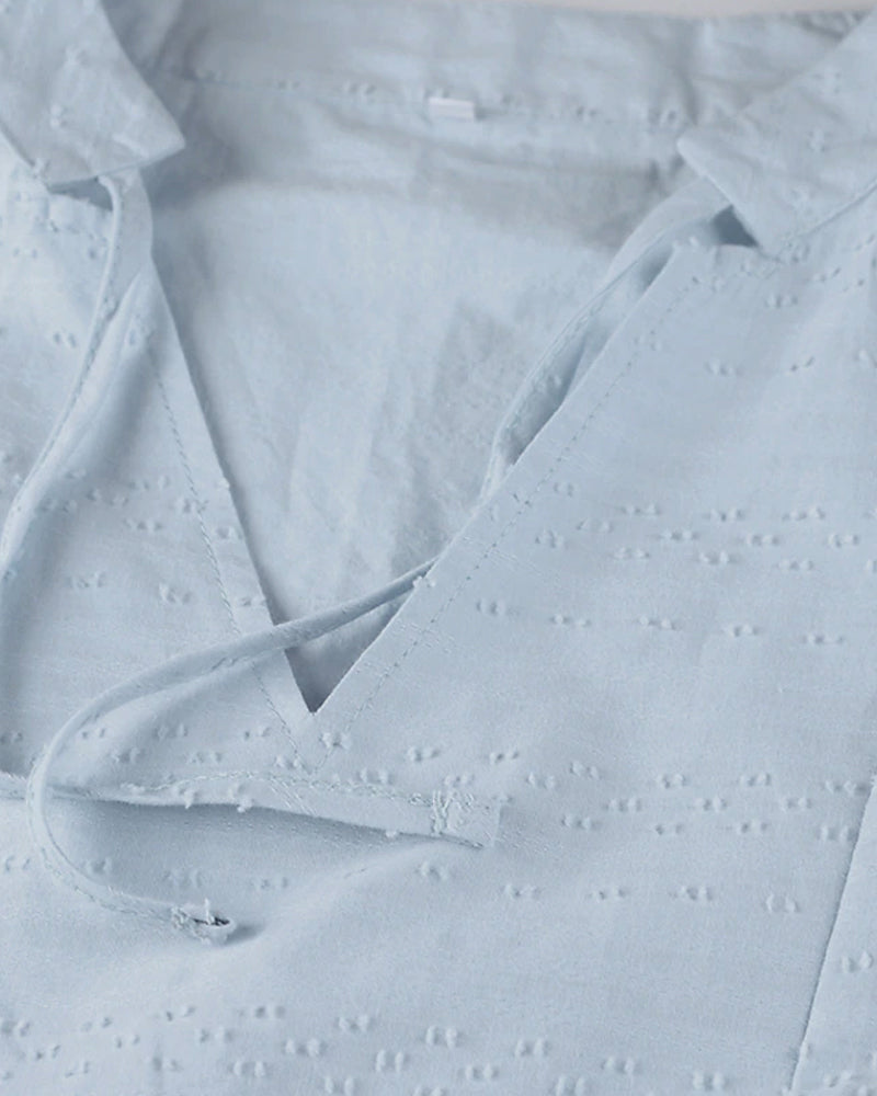 Resortkjole i solid med lomme