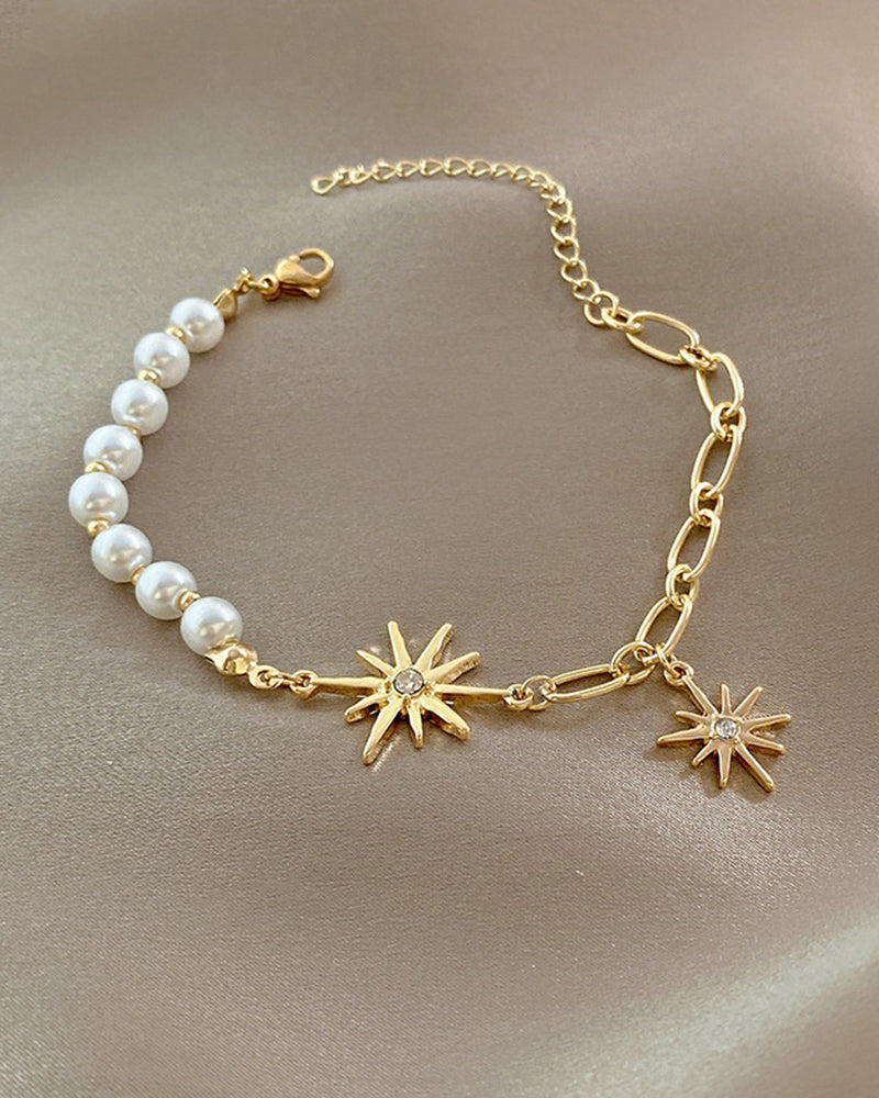 Metallkjede perlearmbånd