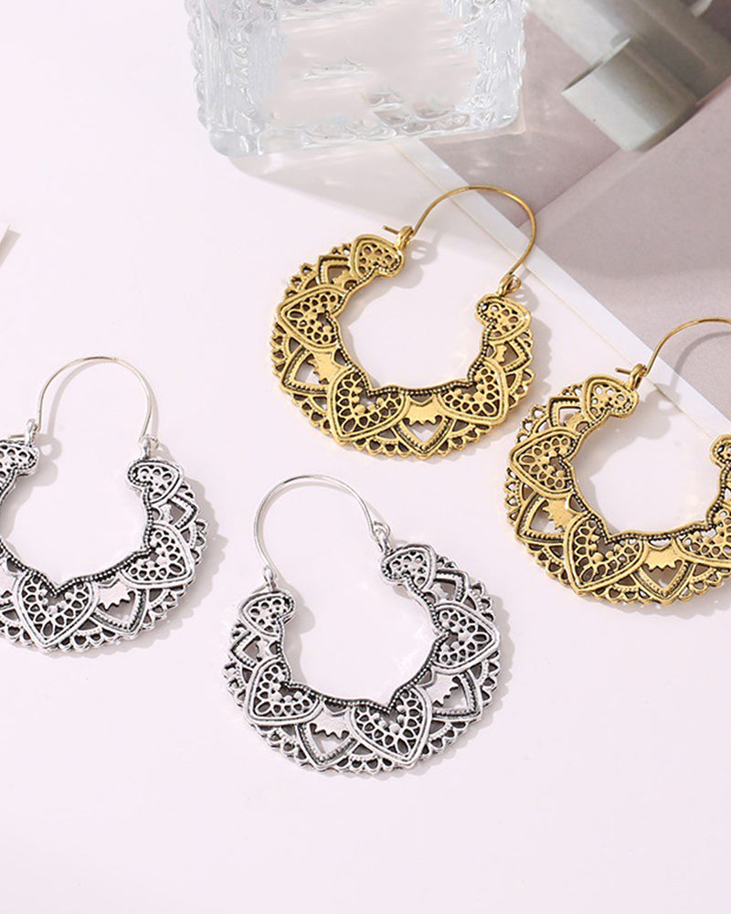 Overdrevne hule vintage øredobber