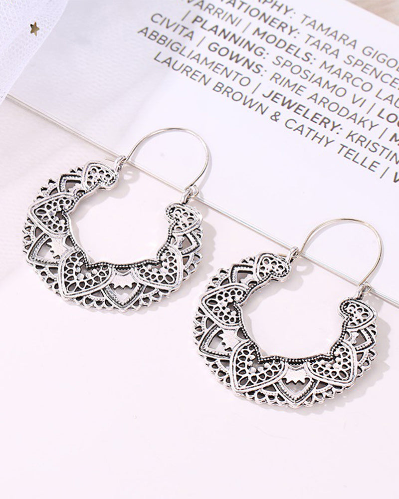 Overdrevne hule vintage øredobber