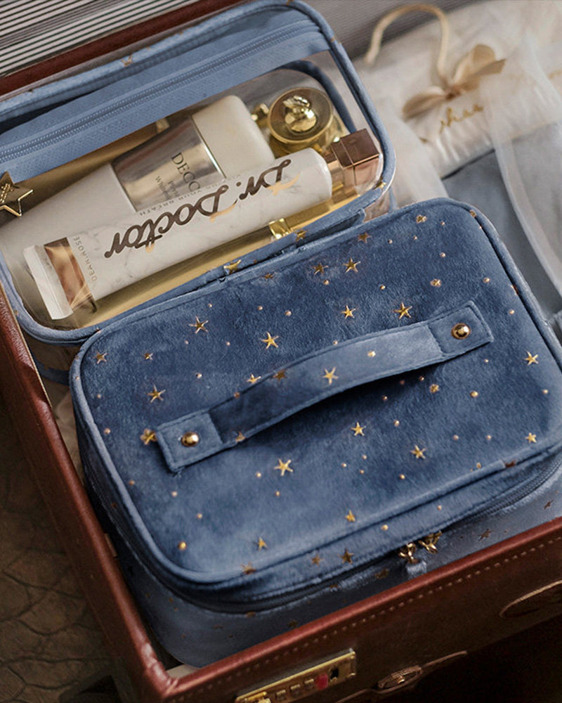 Kosmetikkveske i fløyel