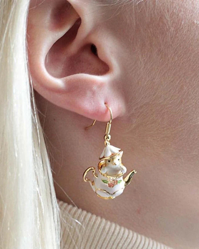 Mus i mitt tekanne smykkesett