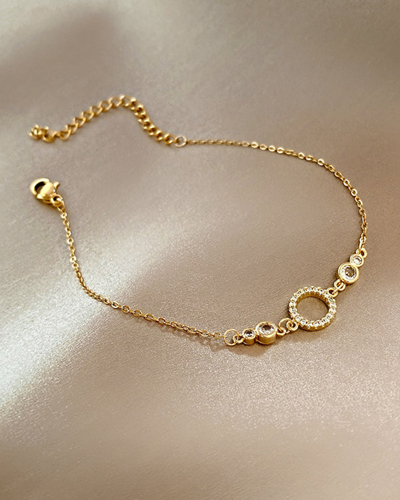 Metallkjede perlearmbånd