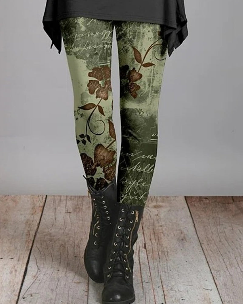 Retro Leggings Etnisk stil