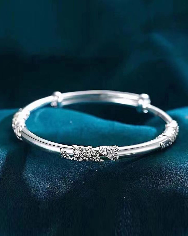 Armbånd med justerbart blomster