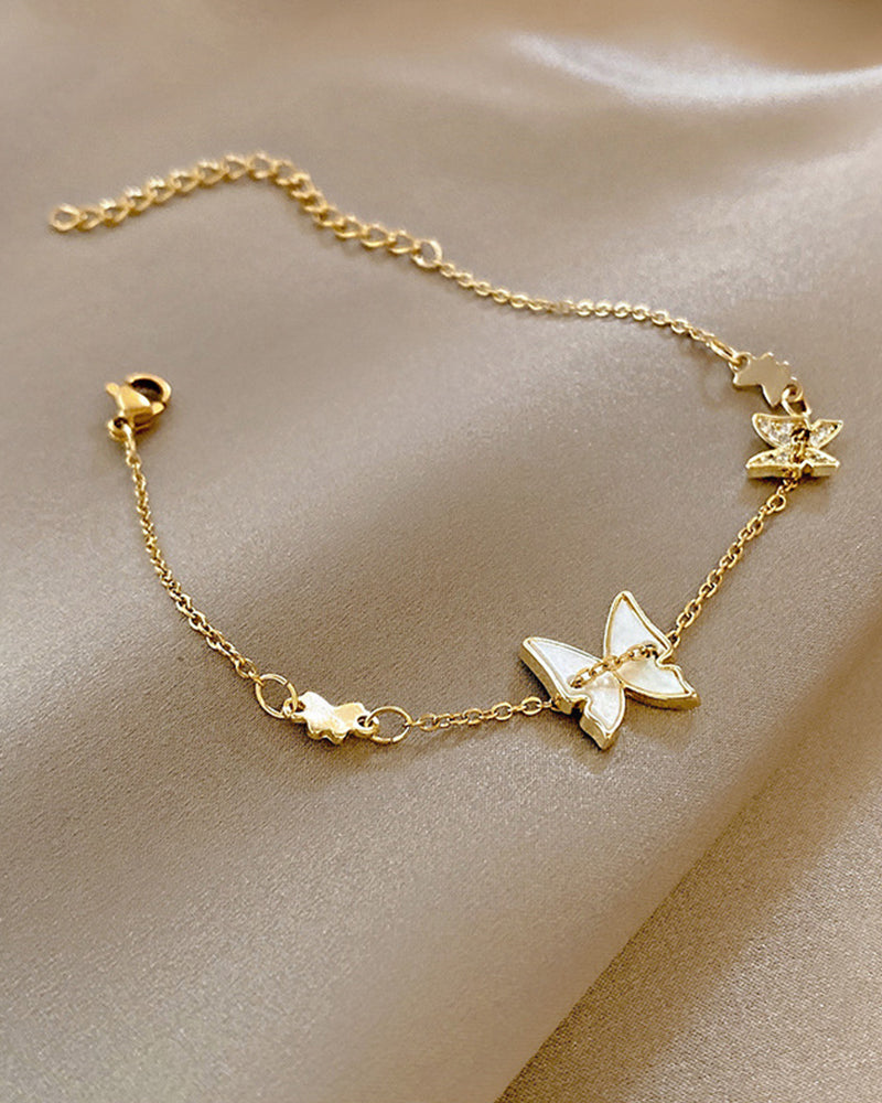 Metallkjede perlearmbånd