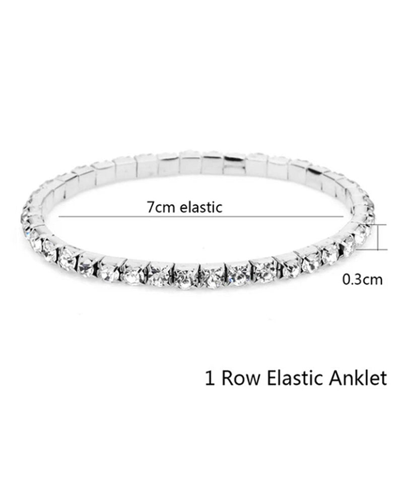 Fotlenke med flerlags i stretchkrystall