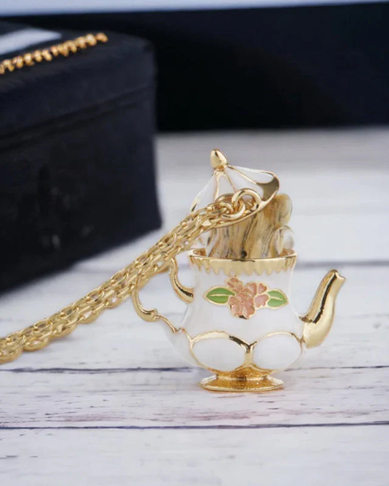 Mus i mitt tekanne smykkesett