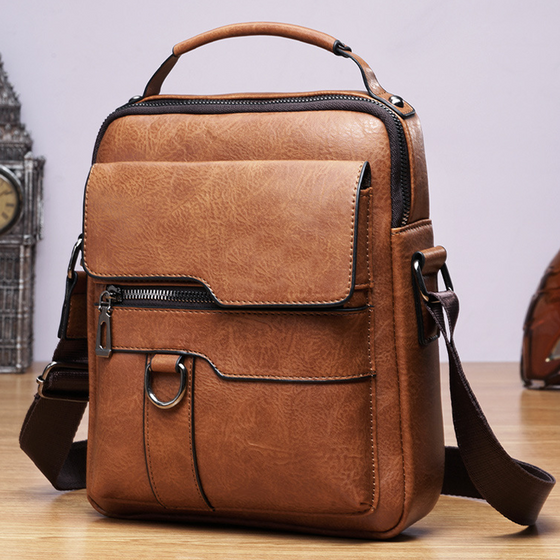 Crossbody Bag Herre Skulderveske Vintage