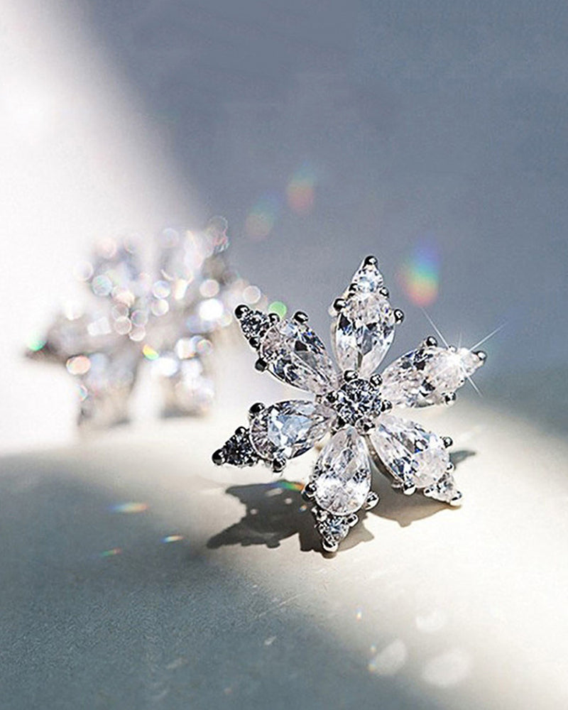 Snøfnuggblomst zirkon øredobber