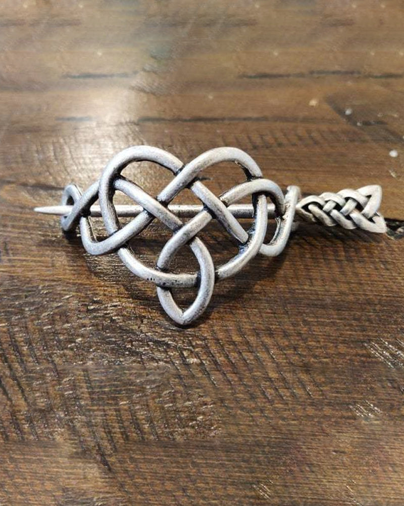 Årgang Sølv vikingmønster keltisk hårnål etniske smykker
