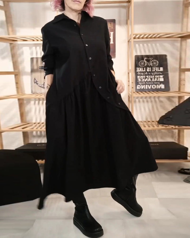 Uformell løs A-line kjole