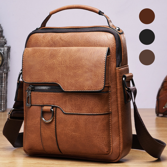 Crossbody Bag Herre Skulderveske Vintage