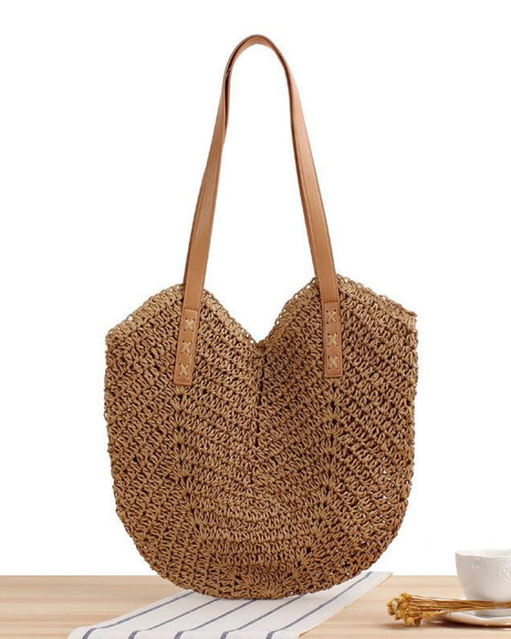Crossbody stråveske for kvinner