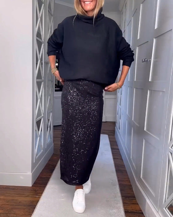 Ensfarget enkelt skjørt