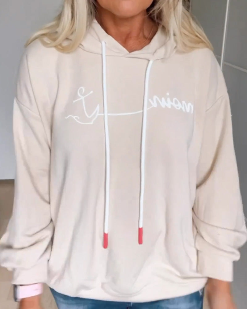 Løse hettegensere med ankertrykk