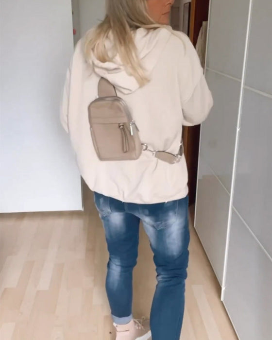 Løse hettegensere med ankertrykk