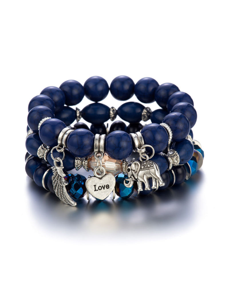 Boho Elephant Anheng armbånd