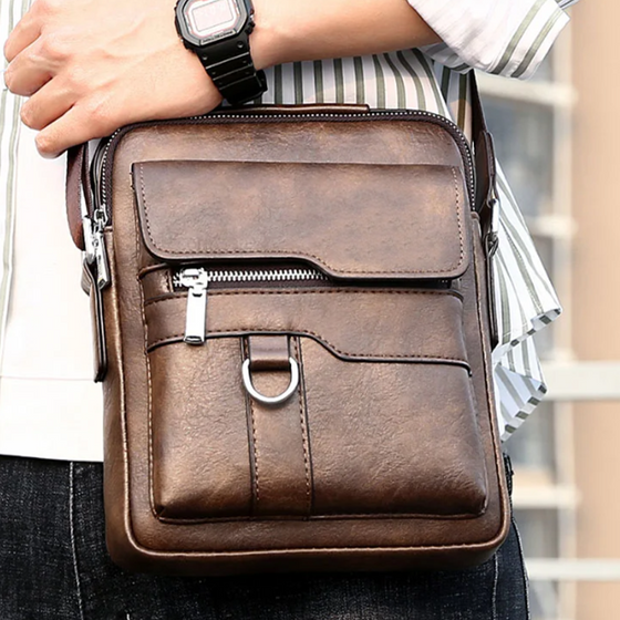 Crossbody Bag Herre Skulderveske Vintage