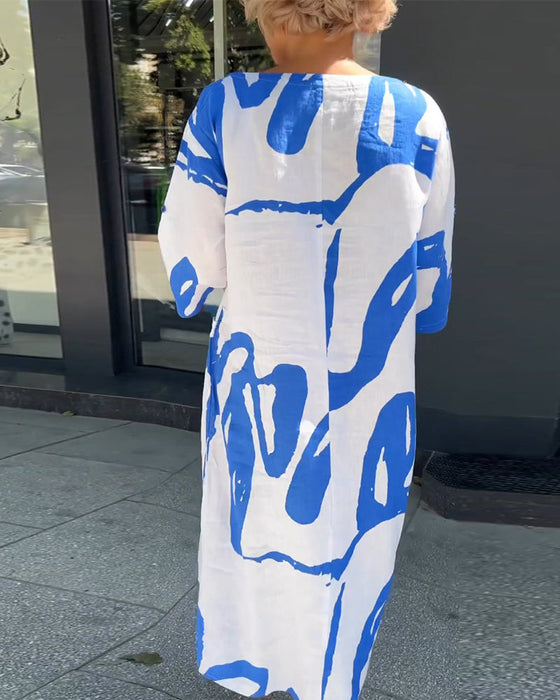 Motetrykk lommekjole