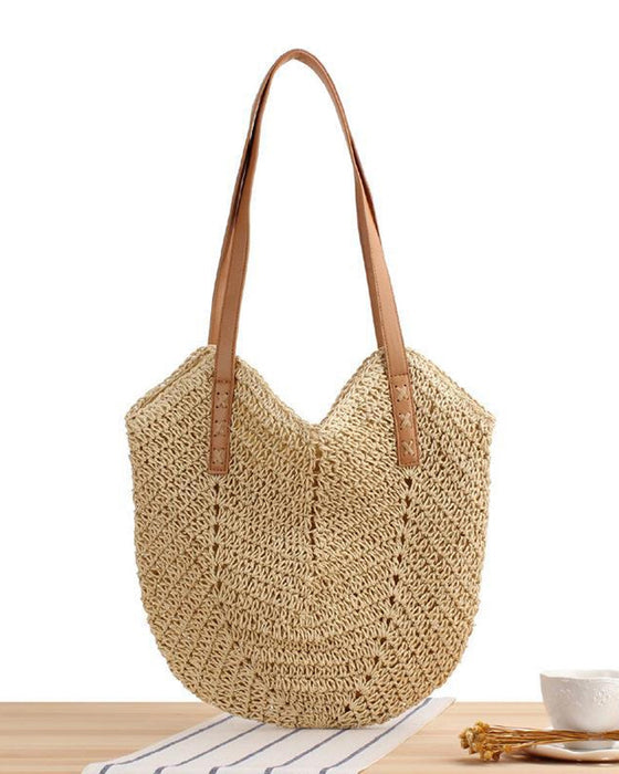 Crossbody stråveske for kvinner