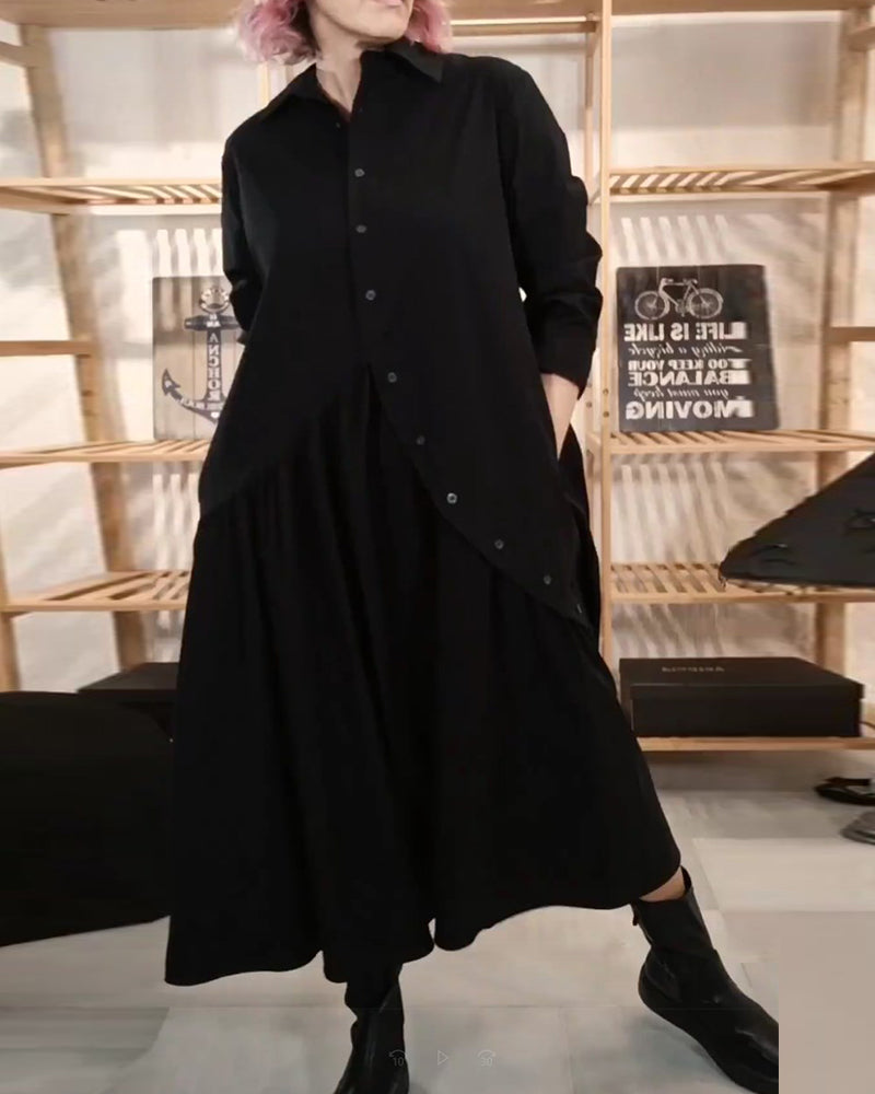 Uformell løs A-line kjole