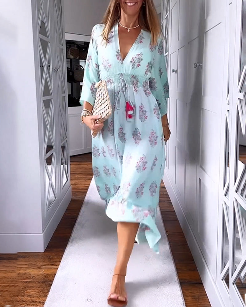 Elegant blomsterkjole