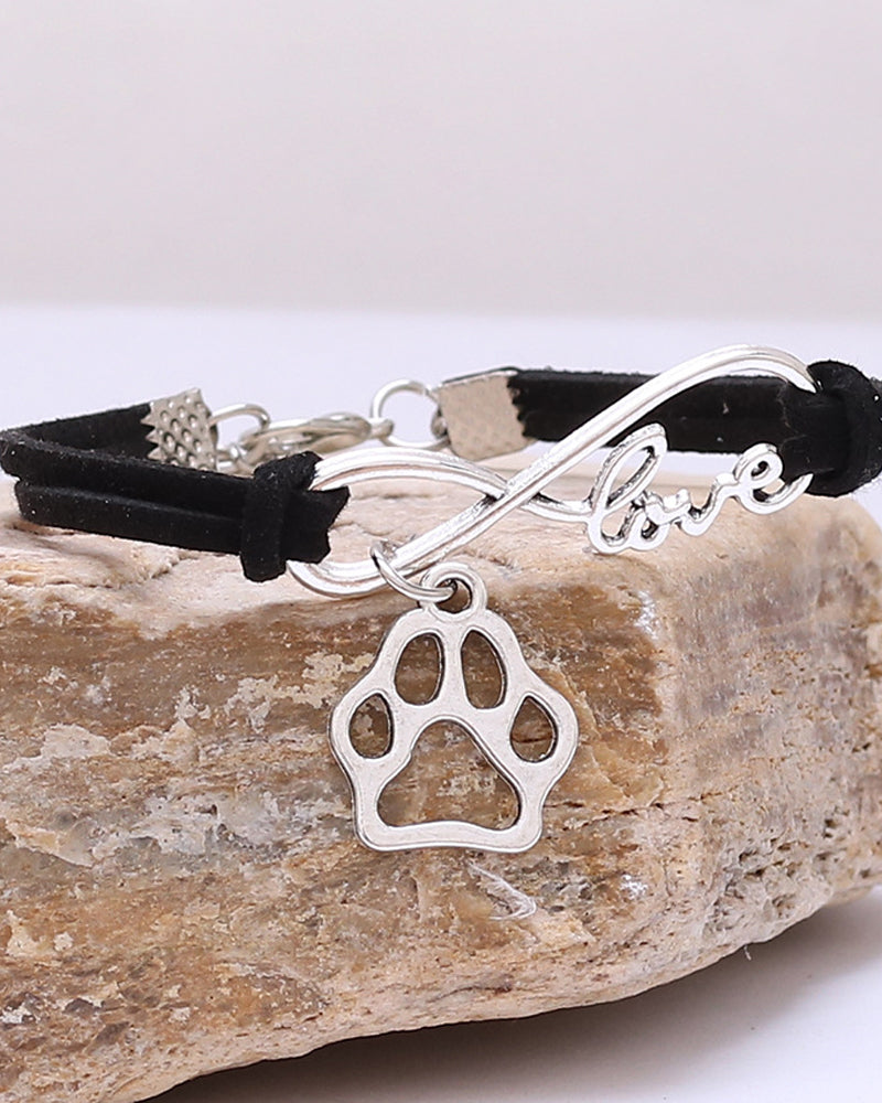 Tau-armbånd med hundepote-anheng