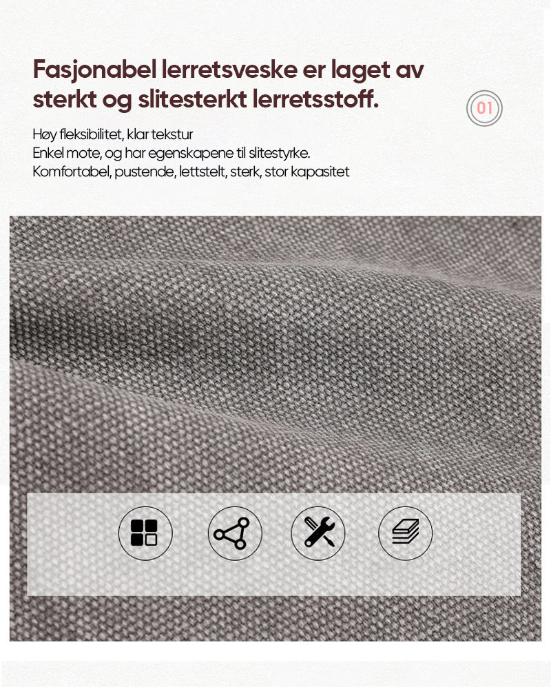 Crossbody-veske med stor