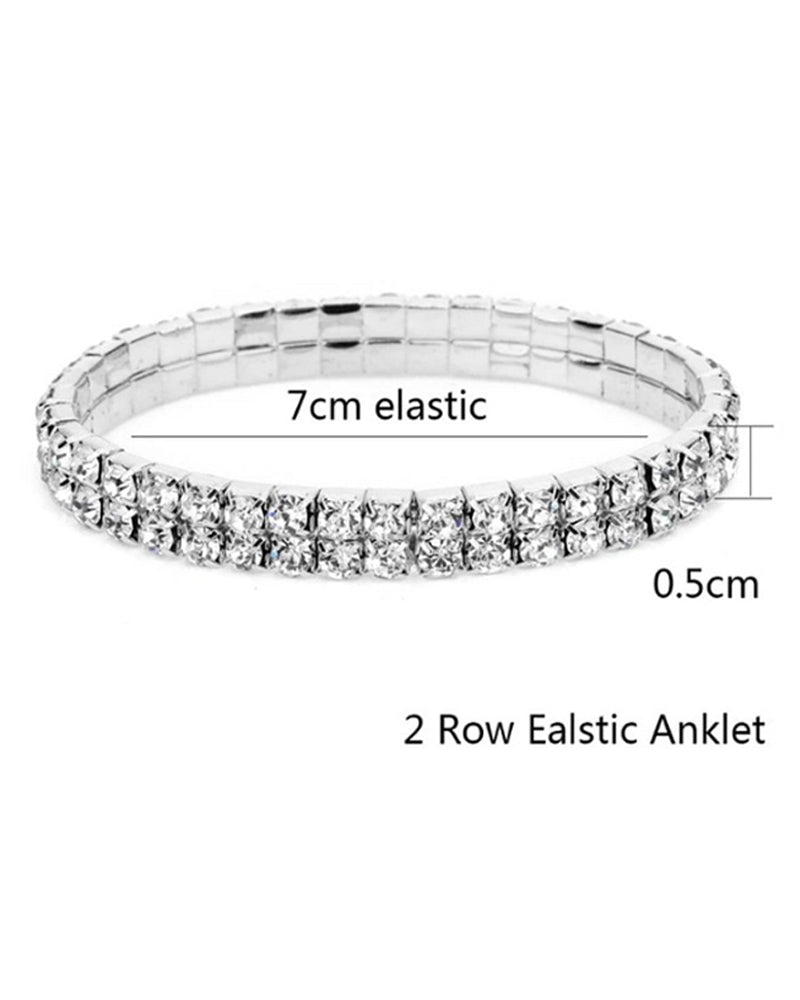 Fotlenke med flerlags i stretchkrystall