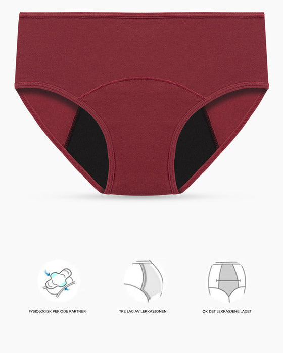 Truser med lekkasjesikkert fysiologisk