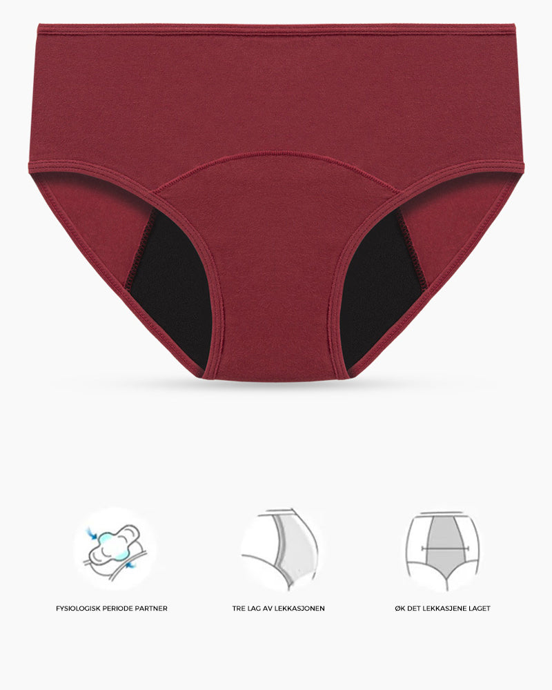 Truser med lekkasjesikkert fysiologisk