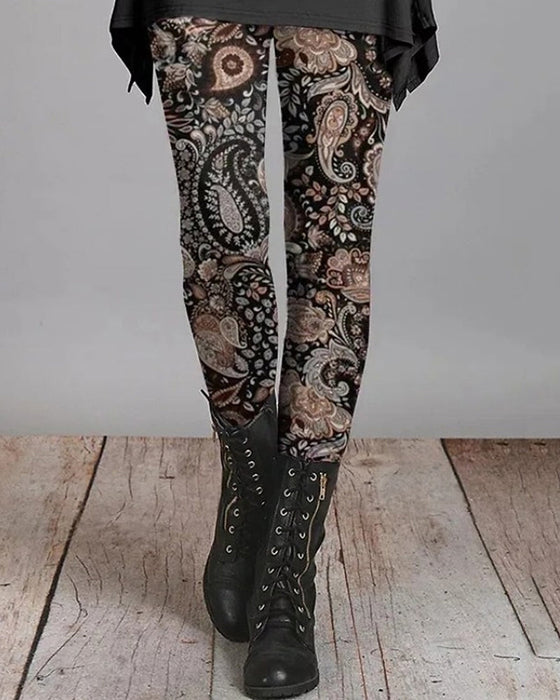 Retro Leggings Etnisk stil