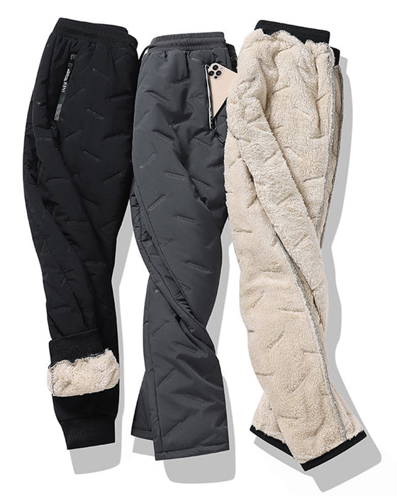 Fleecetykkede uformelle varme joggebukser