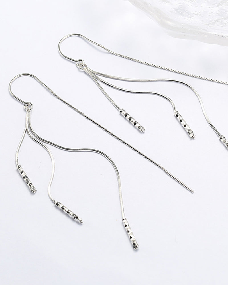 Sølv dusk øredobber