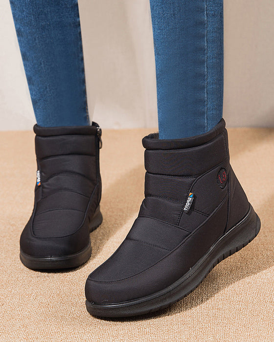 Flate korte snøstøvler