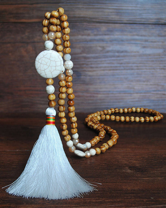 Håndperlet langt kjede