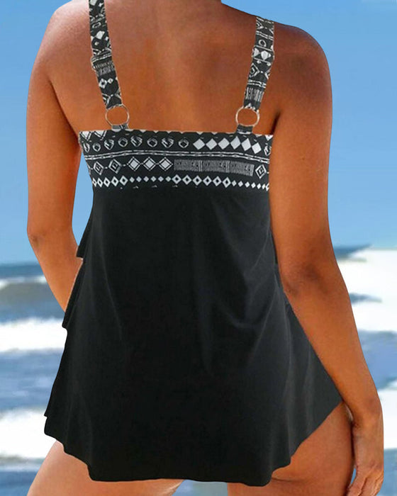 Klassiske tankinier med geometrisk trykk