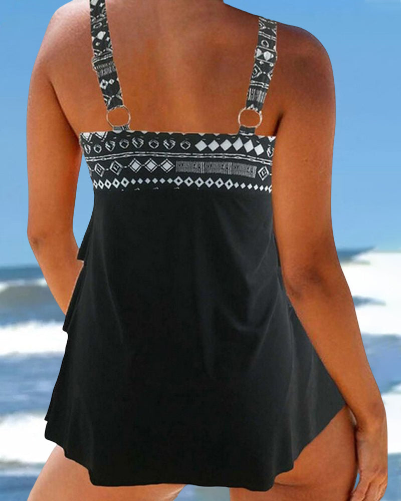 Klassiske tankinier med geometrisk trykk