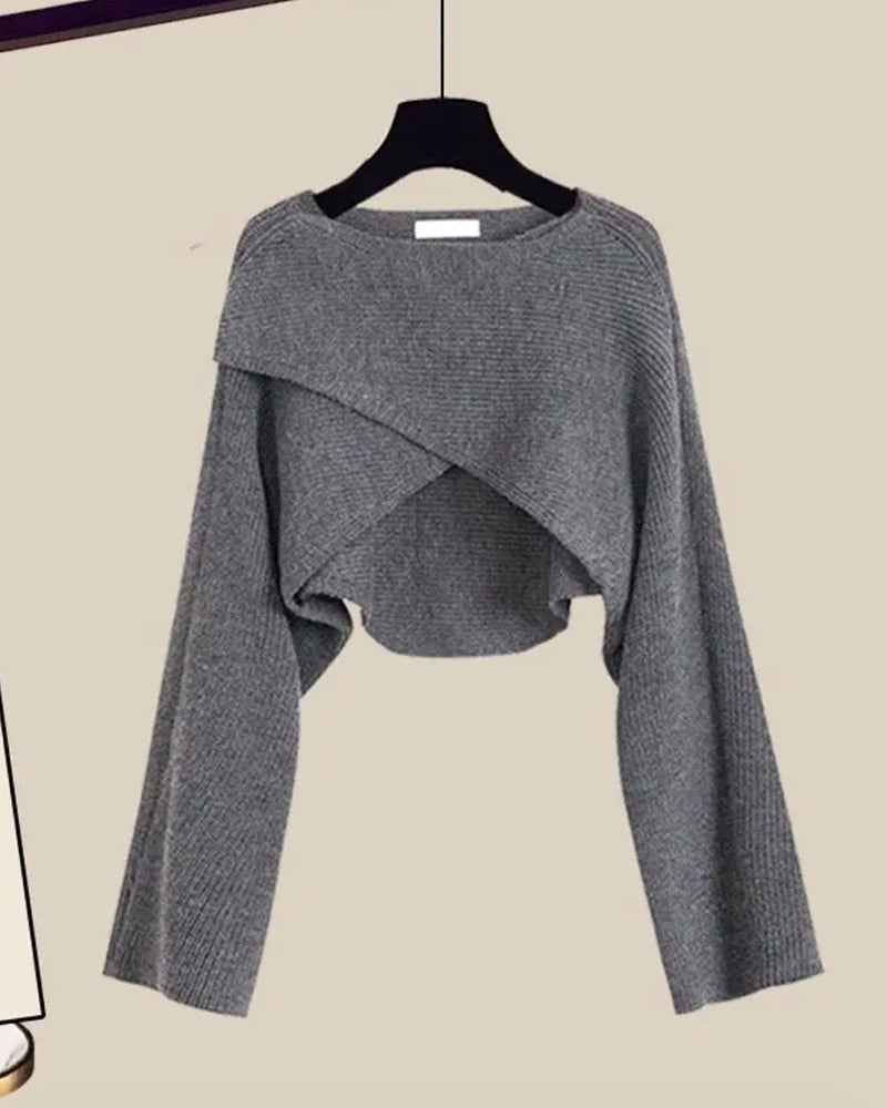 Kryss ensfarget tredelt sett