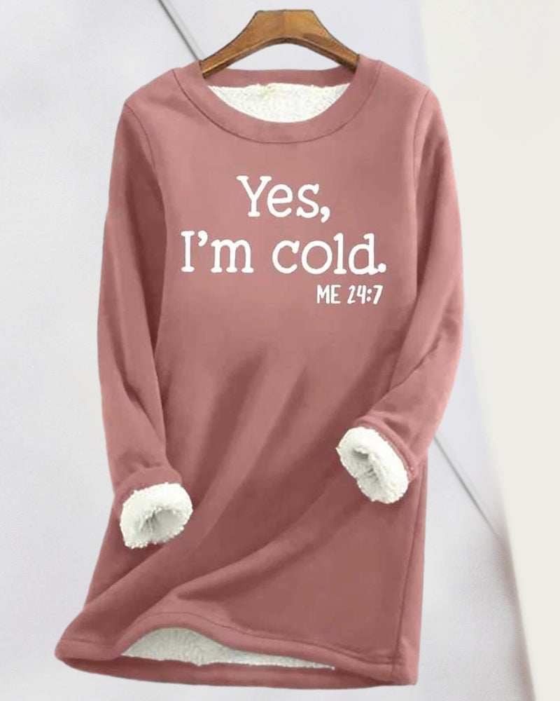 Sweatshirt med engelsk trykt genser