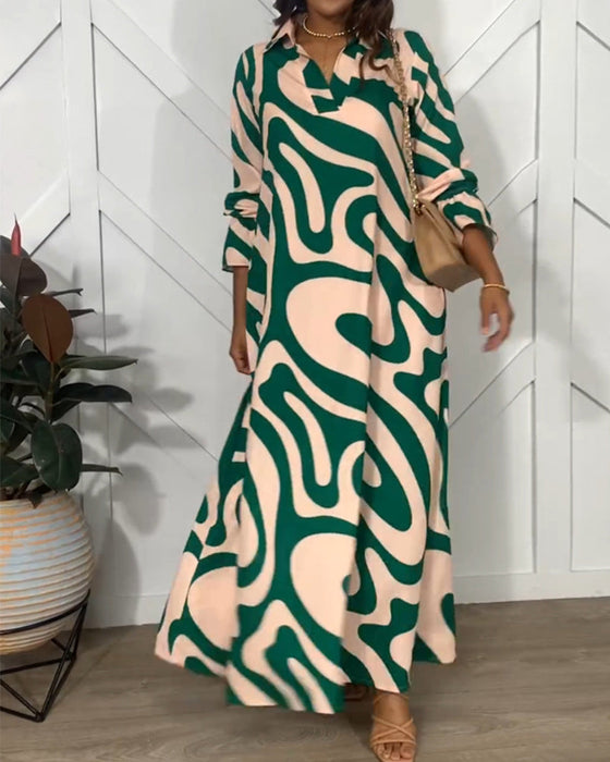 Kjole med eleganse og lange ermer